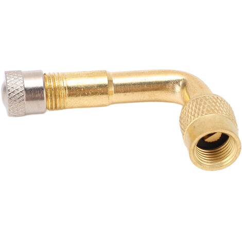 Prolongateur de Valve en Laiton à 90° pour Pneus de Vélo, Moto et Scooter (1/5)