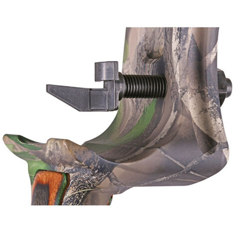 Support de flèche réglable à vis pour arc classique, idéal chasse et tir traditionnel.