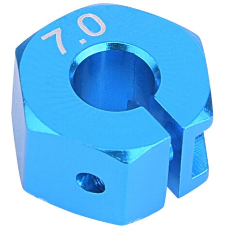 Adaptateur de Roue Hexagonal 12mm 7.0 pour Voiture RC - Lot de 4 avec Goupilles et Vis (1/5)