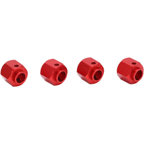 Adaptateur de moyeu élargisseur 10mm pour modèles RC Traxxas 1/10, couleur rouge (1/5)