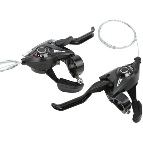 Levier de Frein et Dérailleur Vélo Route MTB 3x8 Vitesses avec Câble pour Freins à Disque (1/5)