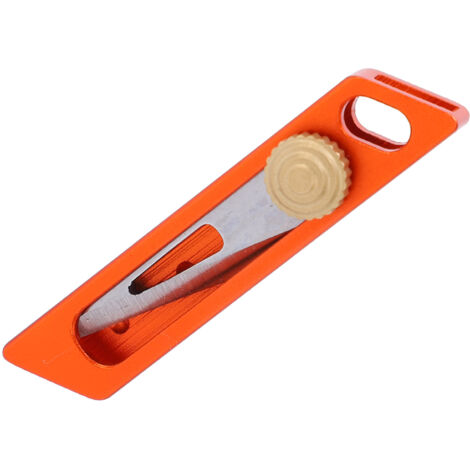 Cutter de Poche Rétractable Multifonction - Coupe-Boîte, Ouvre-Lettre, Clé Porte-clés Compacte Orange (1/5)
