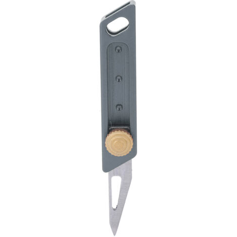 Cutter Rétractable Gris - Ouvre-Lettres avec Poussoir, Mini Cutter de ...