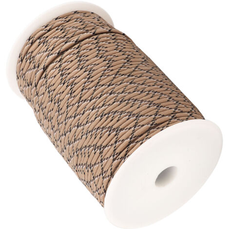 Paracorde Réfléchissante 100m Camouflage Désert pour Bracelet de Survie et Accessoires