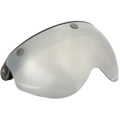 Visière anti-buée pour casque moto classique, protection contre le vent et la poussière, boucle argent réglable (1/5)