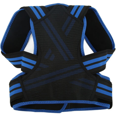 Ceinture lombaire ajustable pour le mal de dos - Soutien dorsal confortable pour hommes et femmes - Modèle bleu