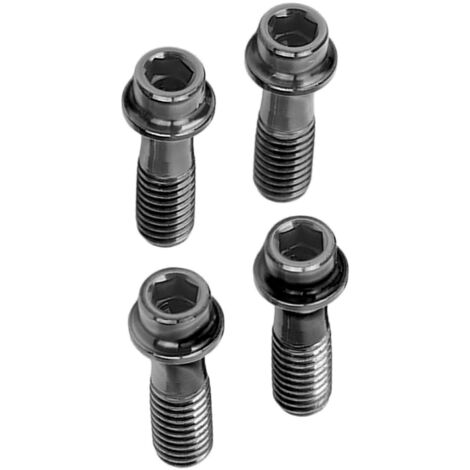 4 Vis de fixation M6x18mm en titane léger pour leviers de frein vélo, pièces VTT noir (lot de 4) (1/5)