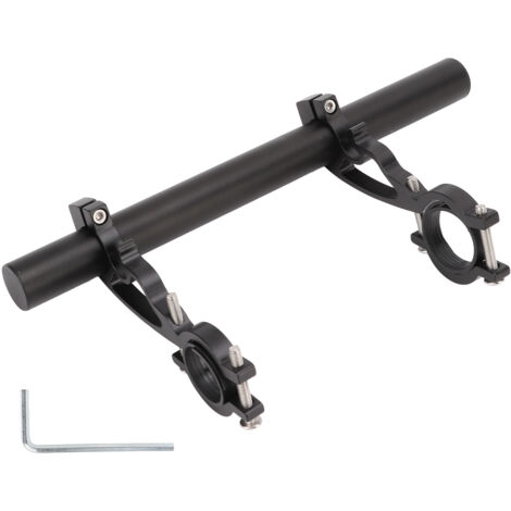 Support vélo en alliage d'aluminium extensible, fixation polyvalente pour accessoires de guidon de cyclisme. (1/5)