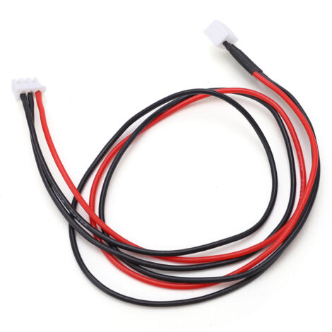 Câble d'extension silicone 408mm pour chargeur LiPo, connecteur 2S, fil 20AWG, adaptateur balance plug (KST‑023)