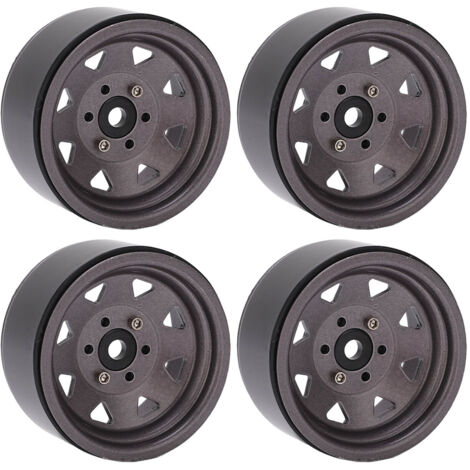 2 Pièces Jantes RC 1,9" en Alliage pour Véhicule Tout-Terrain, Roues de Rechange Axial Résistantes à l'Usure (1/5)
