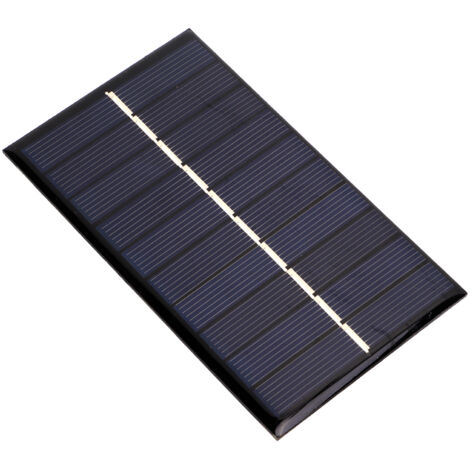 Panneau solaire polycristallin 1.2W 5V pour alimentation de pompes, éclairage extérieur et projets électroniques DIY (1/5)