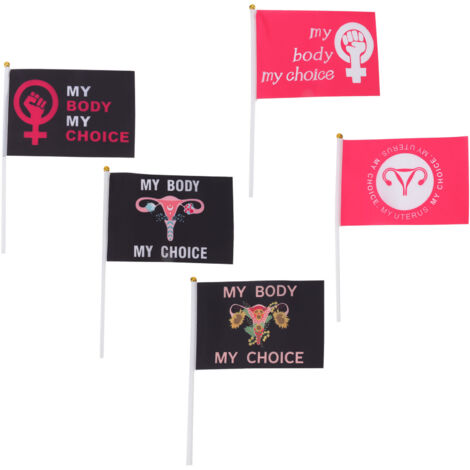 Drapeau Féministe 10 Pièces - Décoration Jardin pour Droits des Femmes et Liberté de Choix (1/5)