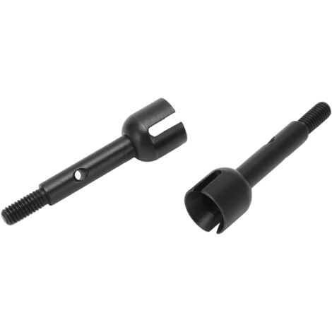 Axe de Roue Arrière 2 Pièces en Acier pour ZD Racing, Réducteur de Friction, Accessoires RC, Noir (1/5)
