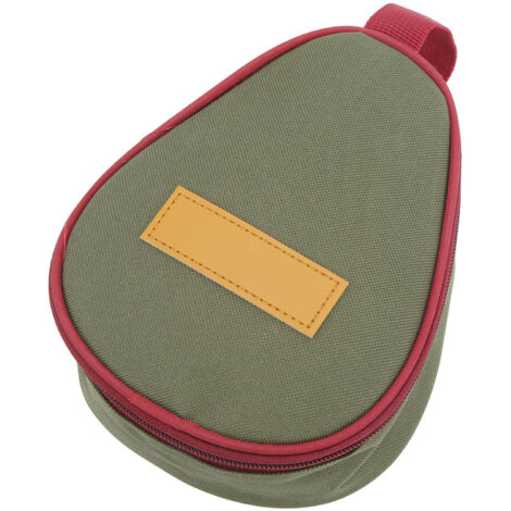 Sac de rangement étanche pour réchaud de camping, parfait pour randonnée et cuisine extérieure, couleur vert forêt. (1/5)