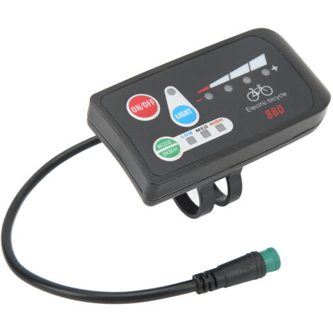 Écran LCD étanche pour vélo électrique 48V, léger avec connecteur ABS et LED rétroéclairage (1/5)