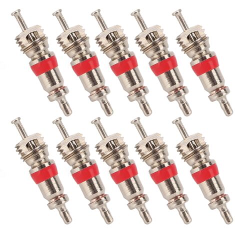 10 Pièces Noyau de Valve en Cuivre Nickelé pour Scooter Électrique, VTT et Cyclomoteur (1/5)