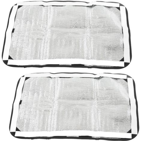 2 Housses de Fenêtre pour Camping-Car en Tissu Oxford avec Revêtement Aluminium, Anti-UV, Dimensions 40x62 cm, Protection pour Fenêtres de Véhicules de Loisirs
