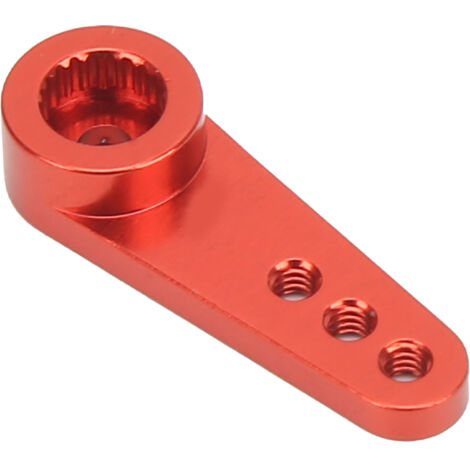 Bras de servo 21T en aluminium léger pour MD922 MD933, idéal pour modèles radiocommandés et direction, couleur rouge. (1/5)