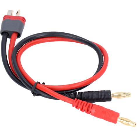 YUNIQUE FRANCE 2 Pièces Tamiya Câble de Charge sur 4 mm Or Banane Plug Contact 14AWG 30 CM