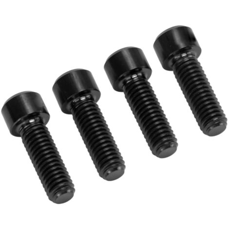 Vis en titane M6x18mm pour freins disque VTT, 4 pièces, anti-corrosion, couleur noire (1/5)