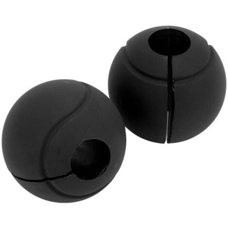 1 Paire de Poignées Ergonomiques en Silicone pour Barre de Traction, Améliore la Prise et le Confort pendant l'Entraînement des Bras et du Dos - Noir