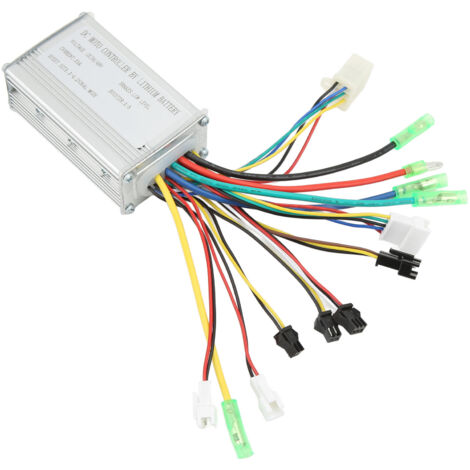 Contrôleur Vélo Électrique 36V 48V 250W 350W Onde Carrée Sans Balais avec Connecteur Lumière