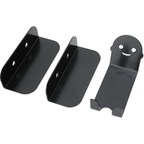 Support vélo mural noir, design épuré, robuste et compact pour garage ou intérieur, fixation facile. (1/5)