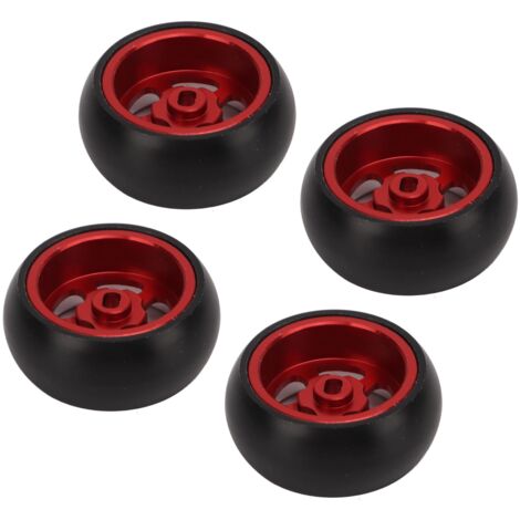4 Pneus Performance pour Drift RC 1/28, Résistance à l'Usure et Montage Rapide, Rouges (1/5)
