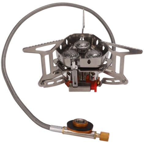 Poêle Camping Gaz Mini avec Triple Brûleur pour Randonnée et Trekking (1/5)