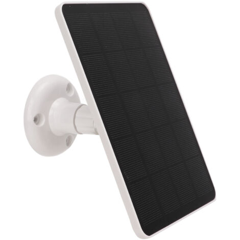 Panneau solaire monocristallin 4W 5V pour alimentation caméra surveillance extérieure, câble USB inclus (1/5)