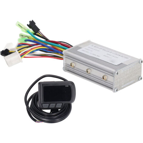 Contrôleur Brushless 15A 36V/48V avec Écran LCD et USB pour Vélo Électrique 250W-350W