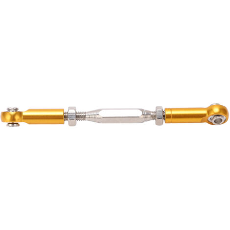 Tige de direction réglable en métal pour servo RC, compatible avec modèles JLB 1/10, finition dorée (1/5)