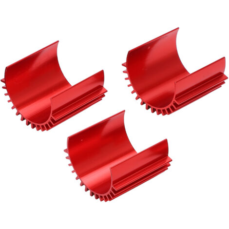 Dissipateur thermique aluminium 3 pièces pour moteur brushless 370, refroidissement voiture RC WPL C14 (1/5)