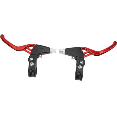 Levier de frein vélo aluminium, montage facile, compatible VTT et vélo pliant, couleur rouge vif (1/5)