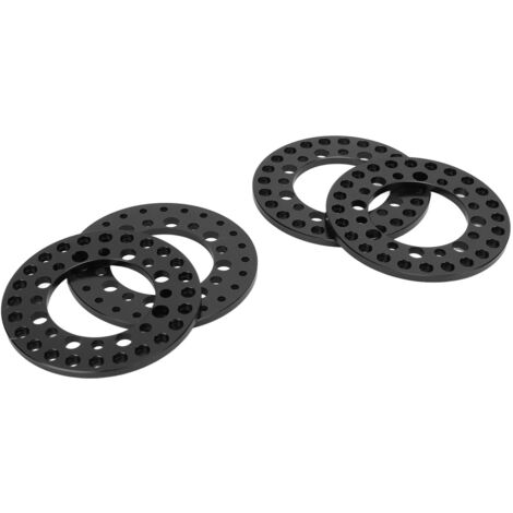 4 Pièces Bague de Fixation de Roue 1,9" en Alliage Réutilisable pour Modèles RC 1/10 Traxxas - Accessoires Noirs (1/5)