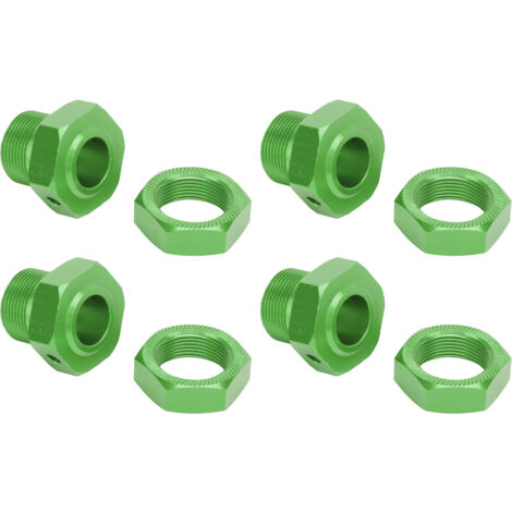 4 Adaptateurs de moyeu hexagonaux 24mm en aluminium pour modèles RC, avec capots et goupilles, compatibles ARRMA 1/5 et autres véhicules radiocommandés. (1/5)