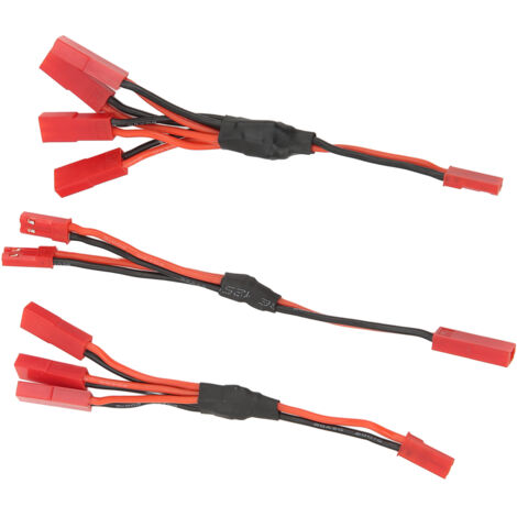 Adaptateur Y JST Rouge - Diviseur de Câbles pour Traxxas, Connexion Parallèle Simple et Rapide (1/5)