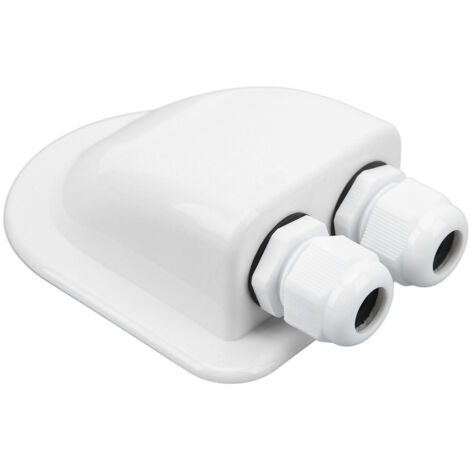Gland d'Étanchéité Double Câble IP68 ABS pour Camping-Car, Bateau, Solaire