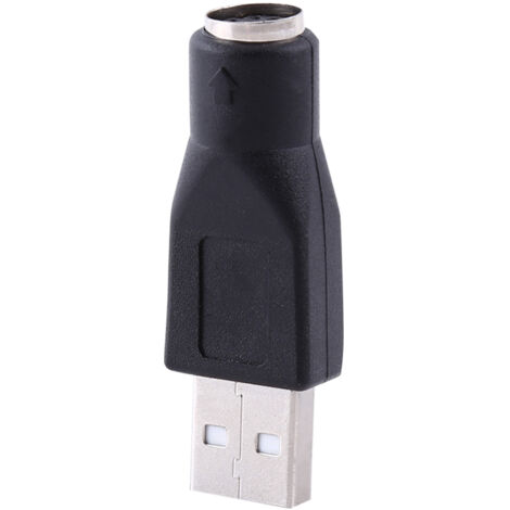 2 adaptateurs USB vers PS/2 pour clavier et souris PC, connecteurs mâle USB et femelle PS/2 (1/5)