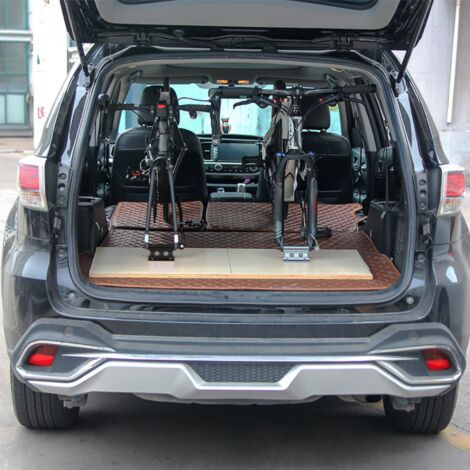 Support de vélo avant rapide à blocage rapide en alliage d'aluminium, fixation universelle pour fourche de toit de voiture, couleur titane foncé.