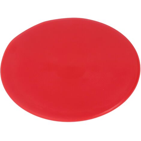 10 disques d'entraînement sportif en plastique, marqueurs de terrain pour football et tennis, lot de 10, couleur rouge vif (1/5)