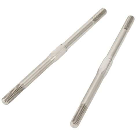 2 Pièces Tige de Direction pour ARRMA 1/7 1/8, Acier Haute Résistance M5 95mm, Amélioration de la Précision de Conduite (1/5)