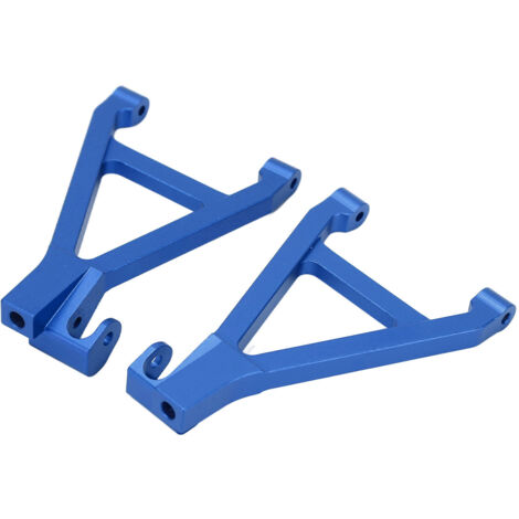 1 Paire de Bras de Suspension Arrière en Alliage d'Aluminium pour Modèles RC 1/16, Haute Précision et Robustesse, Version Bleue (1/5)