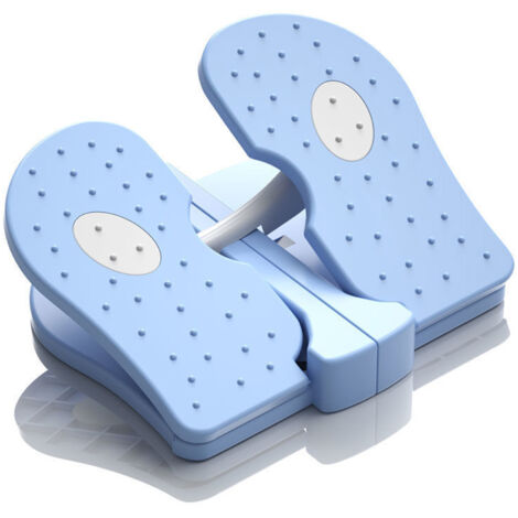 Stepper d'Exercice Pliable pour Jambes - Machine à Pas Silencieuse sous Bureau en Nylon Renforcé - Bleu Clair Taille Unique (1/5)