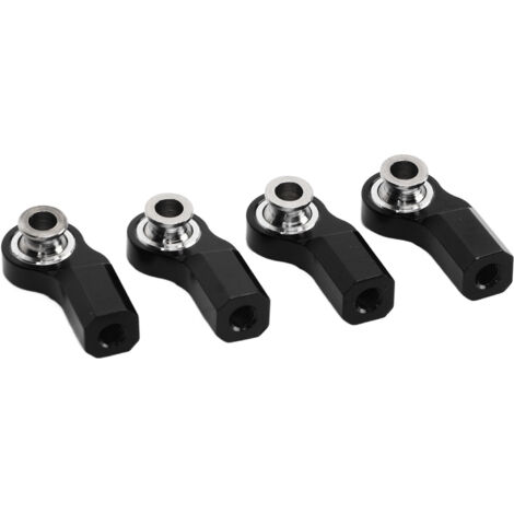 4 Pièces Têtes de Direction en Aluminium pour Axial SCX10 1/10, Noires - Amélioration de la Précision (1/5)