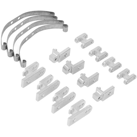 Ressort de Suspension en Aluminium pour Voiture RC WPL B4, Ressort à Lames Argenté 1/16 (1/5)