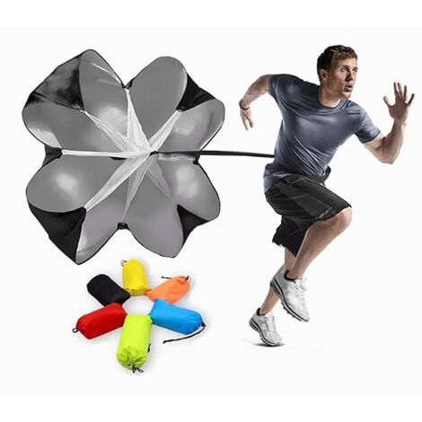 Parachute d'Entraînement de Course Ajustable pour Vitesse et Agilité Noir (1/5)
