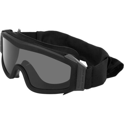 Lunettes de protection motocross anti-buée pour VTT et quad, résistantes à la poussière et au vent, couleur noire (1/5)