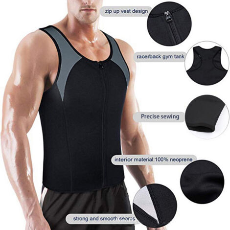 Veste Thermique Homme pour Sport, Brûleur de Graisse et Exercice