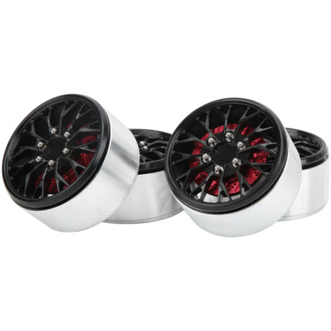 Jantes Beadlock 2,2 Pouces en Alliage d'Aluminium pour Traxxas - Roues RC Noires (1/5)